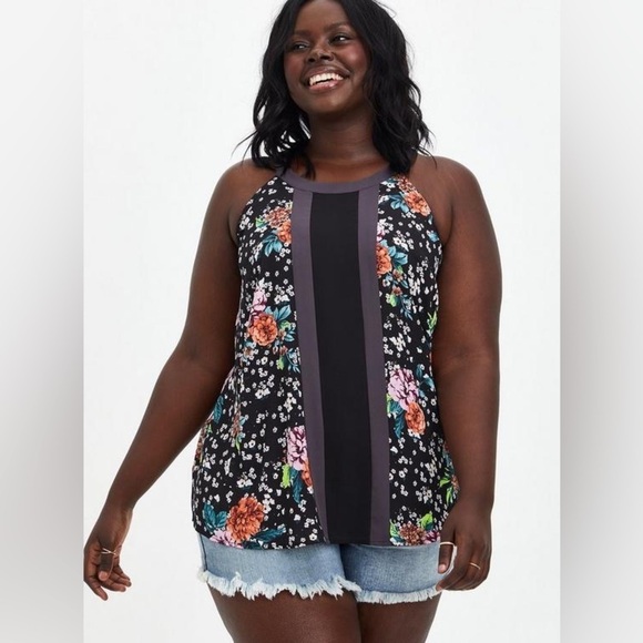 Torrid Georgette Halter Tank Size 4x - Picture 3 of 13